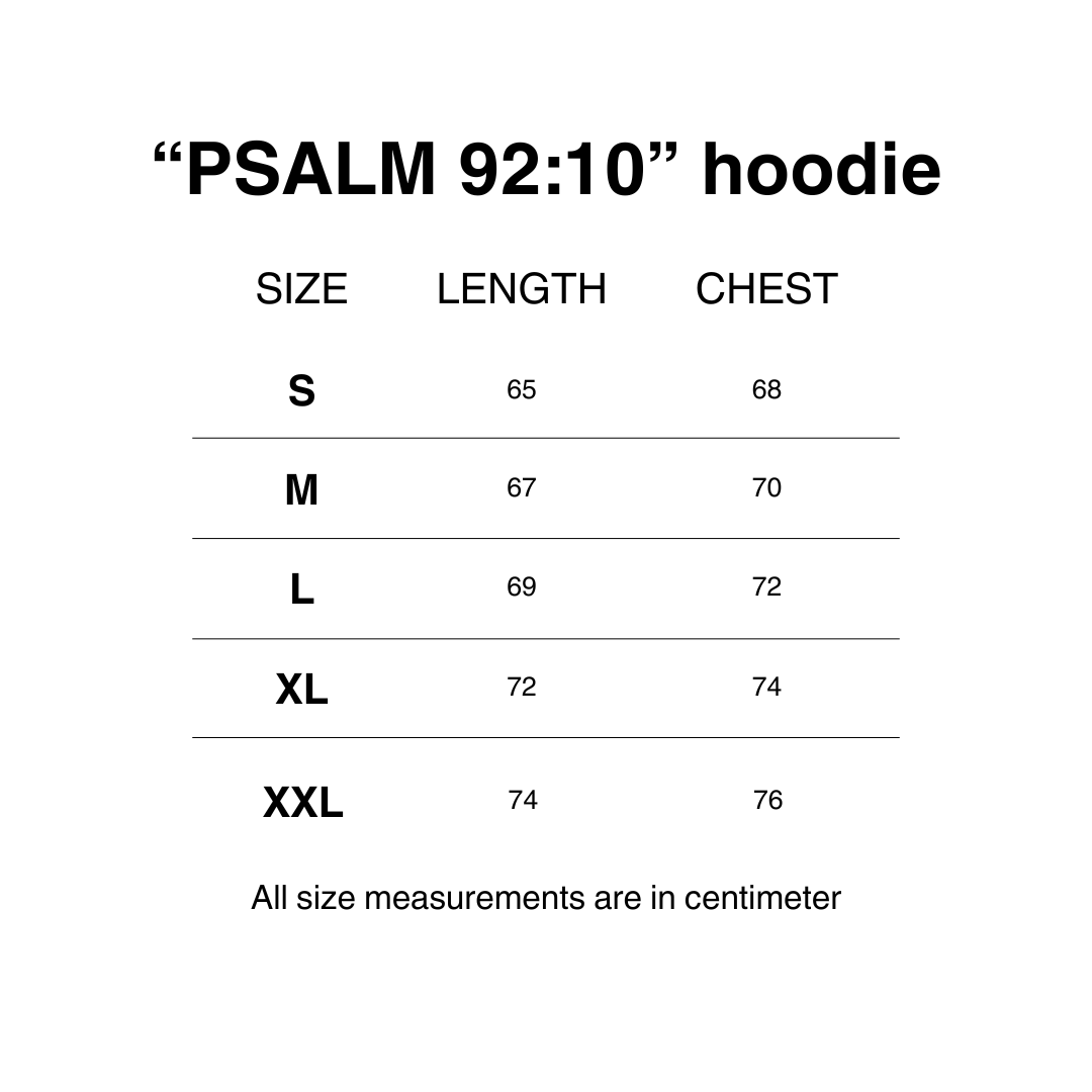 "PSALM 92:10" HOODIE
