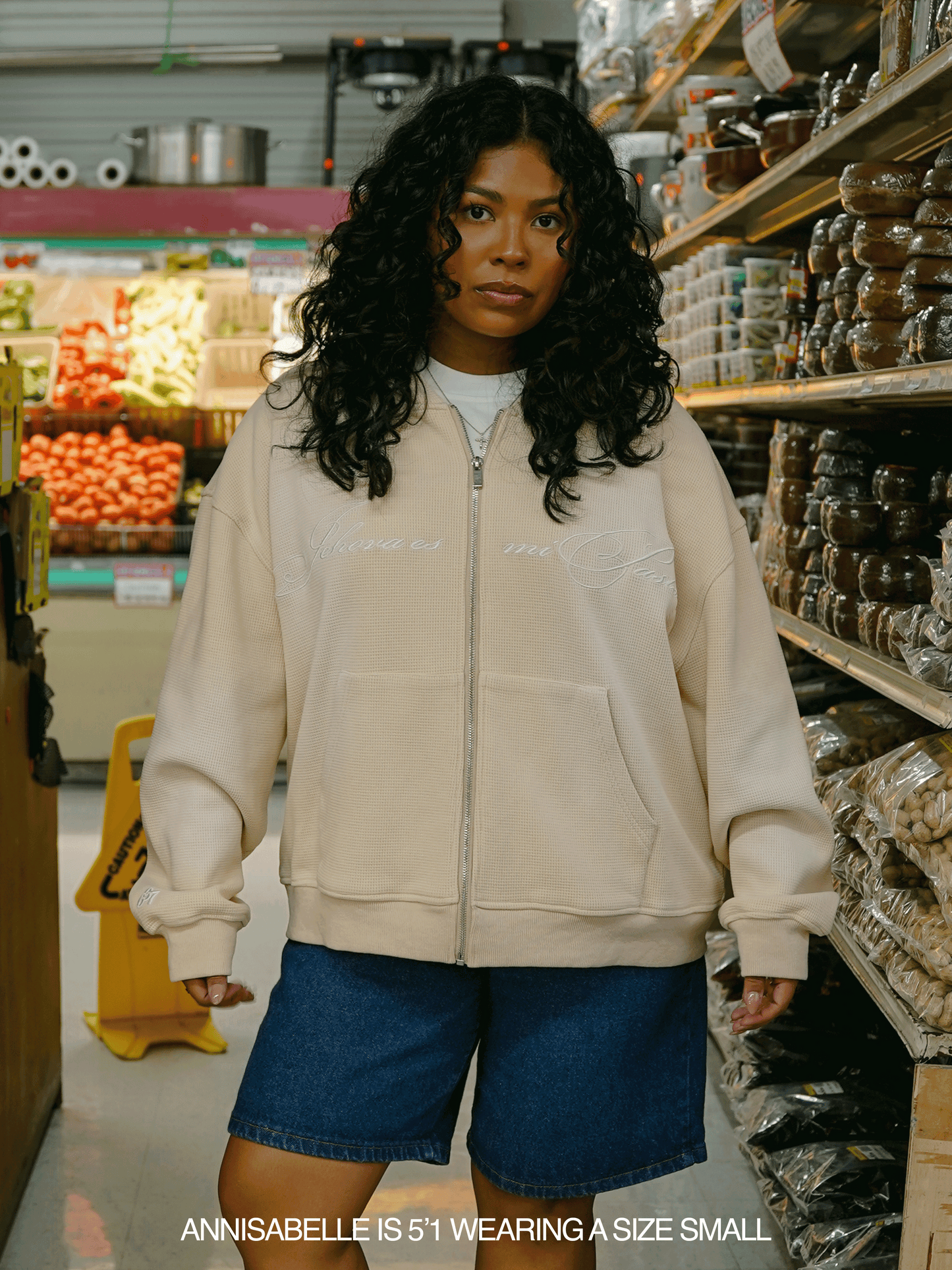 "SALMO 23" THERMAL ZIP-UP HOODIE