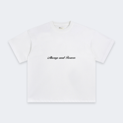 "RED & WHITE" TEE