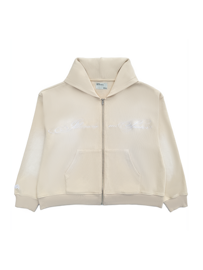 "SALMO 23" THERMAL ZIP-UP HOODIE