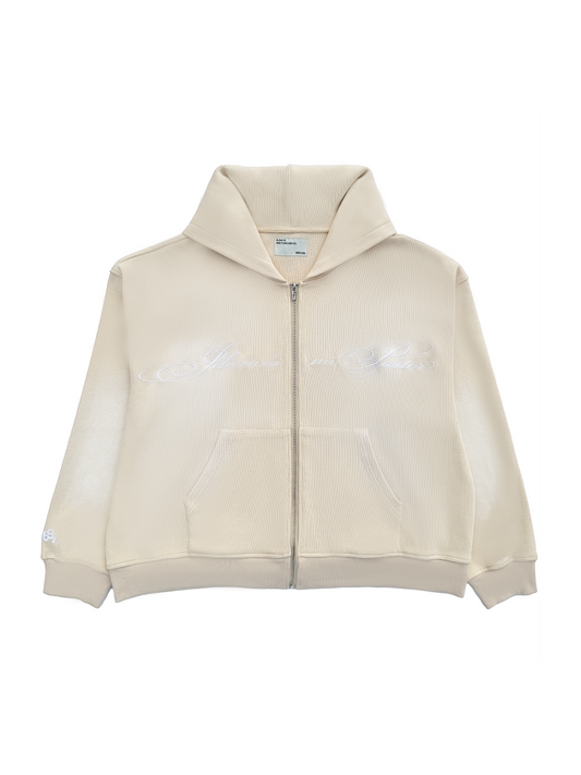 "SALMO 23" THERMAL ZIP-UP HOODIE