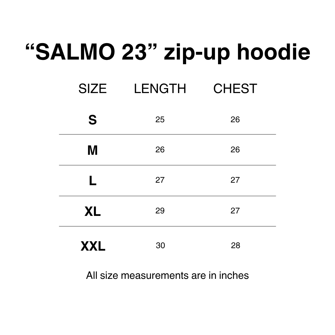 "SALMO 23" ZIP-UP HOODIE [FADED RED]